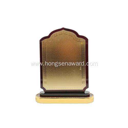 Stock Souvenir Wooden award plaque frame trophy